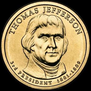 2007 D Thomas Jefferson Presidential Dollar Brilliant Uncirculated Coin US!