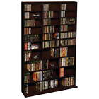 Media Storage Cabinet Movie Video Game Organizer DVD CD Tower Stand Shelf Rack