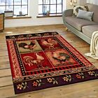 RUGS AREA RUGS CARPETS 8x10 AREA RUG MODERN ROOSTER KITCHEN LARGE FLOOR 5x7 RUGS