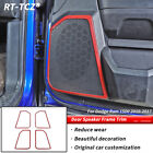 Inner Door Speaker Trim Cover Frame For Dodge Ram 1500 2010-17 Red Carbon Fiber (For: Ram)