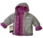 North Face Toddler Girl Reversible Jacket Mossbud Swirl Purple Gray 3T NWT $89