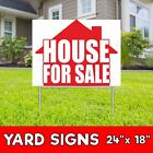 HOUSE FOR SALE Yard Sign Corrugate Plastic with H-Stakes Realtor Rent Lease Room