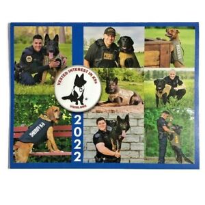 NEW 2022 12 Month Wall Calendar K9 Security Police Dogs Canine 8