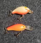 Old Vintage Rapala and Rebel Small Crankbaits for Bass Fishing Lot of 2