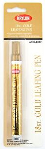 Krylon 18Kt Gold Metallic Leafing Pen Paint Marker Chisel Tip 18K 18 Karat