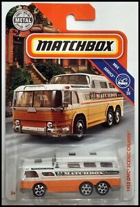 Matchbox Orange & White 1955 GMC Scenic Cruiser Bus #8 Package Issues