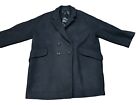 Coach Women's Black Double Breasted Wool Coat - Large - Classic Style Trench Pea