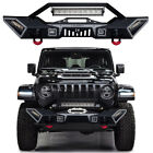 Vijay For 2018-2024 Jeep Wrangler JL New Front or Rear Bumper with LED Lights (For: Jeep)