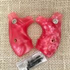 S&W J Frame Round Butt Boot Grips Pink Pearl Smooth S&W Medallion