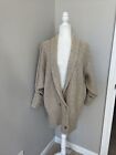 VTG Peter G's General Stores Cardigan Sz M Pure Wool Knit Chunky Oversized GUC