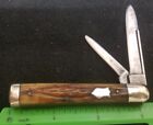 Schatt & Morgan Doctor's Knife, Grooved Brown Bone Handles