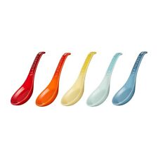 Le Creuset Neo Renge Rainbow Chinese Spoon 5 Set  ASIA LIMITED EDITION Japan NEW