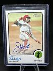 New Listing2022 Topps Heritage Minors Jay Allen Auto Reds