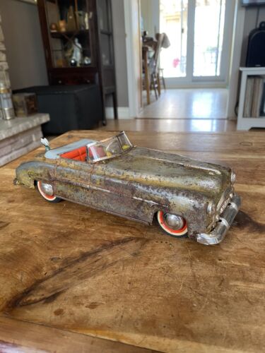 Distler US Zone Germany Wind Up Tinplate Packard Convertible-Working