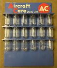 AC Aircraft Care Glass Jar Display Parts Rack Advertising Signage AC Delco