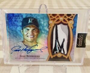 2022 Topps Dynasty Ivan Pudge Rodriguez Patch Auto Sick Patch