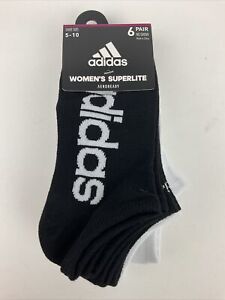 Women's Socks Adidas Superlite Aeroready No Show 6 Pair Shoe Size 5-10