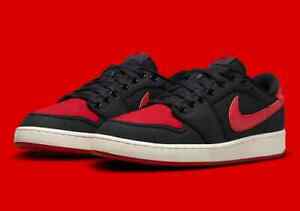 Nike Air Jordan 1 Low Bred AJKO Black Red DX4981-006 Men's Shoes NEW