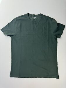 NWT Madewell Men's Sz M Pine Green Garment-Dyed Allday Tee Short Sleeve AA991
