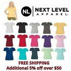 Next Level-Women's Ideal V-Neck Short Sleeve T-Shirt XS-3XL N1540