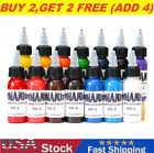 DYNAMIC COLOR Tattoo Ink 1oz Red Green White Blue Black Brown Purple Pink Colors