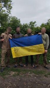 Ukranian Flag signed by Ukranian Forces 30 brigade, Army Forces Ukraine War Hist
