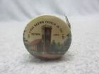 1940's NASHUA IOWA Little Brown Church in the Vale CELLULOID TAPE MEASURE excell