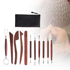 12x Clay Sculpting Tools Ceramic DIY Pottery Carving Tool  for Beginners