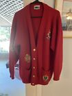 FORELLI Vintage Cardigan Sweater Womens XL Embroidered Insignias