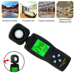 LCD Light Meter Lux/Fc Photometer Photography Digital Luxmeter Luminometer AS803