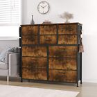 12 Chest Of Drawer Tall Dresser For Bedroom Clothes Storage Furniture Cabinet US