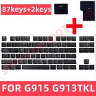Full set  Black Keycaps for Logitech G913TKL G915 TKL Keyboard