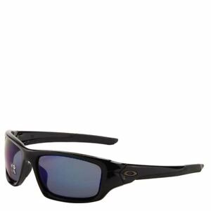 [OO9236-12] Mens Oakley Valve Sunglasses - Polished Black / Deep Blue Polarized