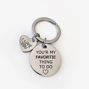 Couple Funny Sexy Dirty Keychain Gifts For Her Girlfriend Wife Love Key Ring Tag