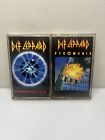 Def Leppard Lot of 2 Cassette Tapes: Pyromania Adrenalize Used Condition Works
