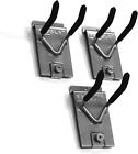 13011 Double 4-Inch Locking Hooks Designed for PVC Slatwall, 3-Pack