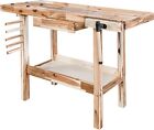 Olympia Tools 48-Inch Acacia Hardwood Workbench with Drawer - 330lbs