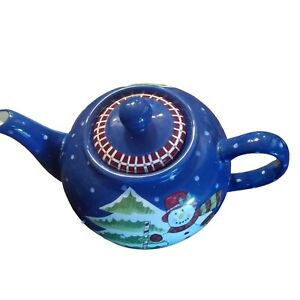 New ListingGatesware Christmas Teapot By Laurie Gates Snowman 10