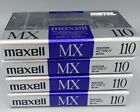 Maxell MX 110 Metal (IEC Type IV) Blank Audio Cassette New / Sealed Lot of 4
