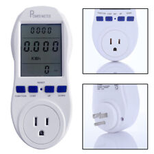 Digital Outlet Power Meter Volt Amp Watt Energy Monitor Electricity Usage Tester