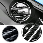 Carbon Fiber Car Fuel Tank Gas Filler Cap Cover Stickers Trim Accessories Black (For: 2023 Kia Sportage)