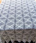 Vintage Crochet Lace Bedspread White Cotton 78x92 Rectangle