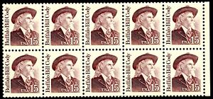 US Scott # 2177 Block Of 10 Stamps MNH, Buffalo Bill Cody