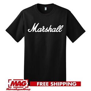 MARSHALL AMPLIFICATION T-SHIRT Music Shirt Tee Amps Cabs Logo Guitar Speakers