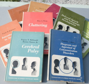 Vintage 1960s Lot  9 Books Speech Pathology Teachers Speech Therapy Homesteaders