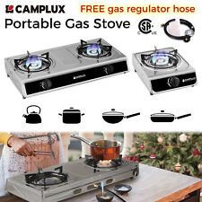 Camplux Portable Gas Stove Stainless Steel Gas Cooktop Cooker with Auto Ignition