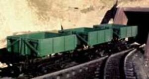 Bachmann Ore Car w/Metal Wheels - Wood Side-Dump (Brown) - G Scale Model Train