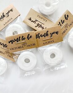 50 Personalized wedding mints, affordable wedding favors, mint to be favors