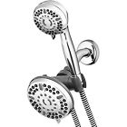 Waterpik 12-Mode 2-in-1 Dual Shower Head System with 5-Foot Hose and PowerPulse