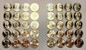 Complete Cir. Roll Set 2007-2011 (P&D) Presidential Dollar (40) Coins - AU-BU